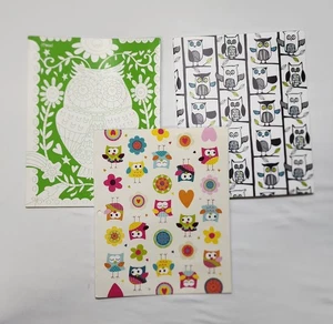 Juego de 3 carpetas de bolsillo con diseño de búho: hidromiel, almohadilla y grapas Carolina - Imagen 1 de 12