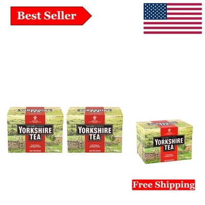 160 Yorkshire Red Teabags Pack of 2 - Rich Black Tea for Breakfast Delights - Image 1 of 3