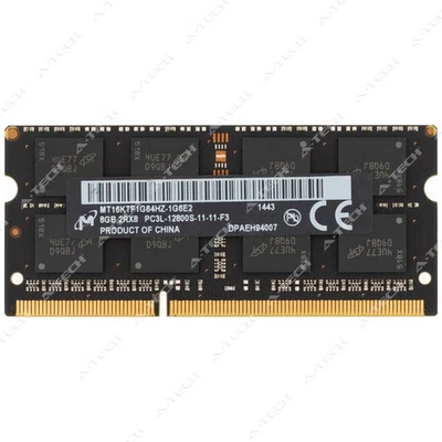 Micron 8GB DDR3-1600 PC3-12800 2Rx8 SODIMM Laptop Memory RAM MT16KTF1G64HZ-1G6E2 - Image 1 of 2