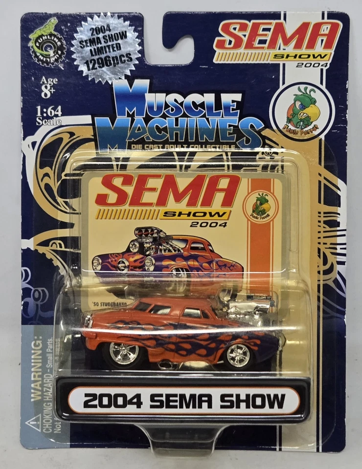 Muscle Machines Funline 2004 Las Vegas Sema Show 1950 Studebaker 1/1296 1:64 NIP - Image 1 of 4