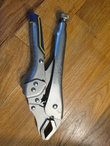 Irwin Schraubstock-Griff Feststellzange, 10 Zoll Schnellspanner gebogene Backe - Bild 1 von 4