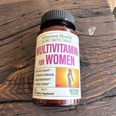 Suplemento dietético multivitamínico diario para mujeres Vimerson Health 30 quilates - caducidad 09/2026 Foto 1 de 4
