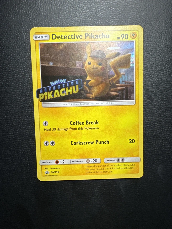 Detective Pikachu - (Stamped) SM190 Sm Holo - Image 1 of 4