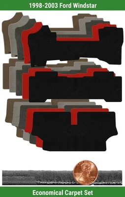 Набор ковриков Velourtex на заказ для Ford Windstar 1998-2003 годов выпуска (3 штуки) #M52 - Изображение 1 из 4