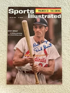 Dick Groat Signed St. Louis Cardinals Sports Illustrated 7/22/63 Autograph - Picture 1 of 2
