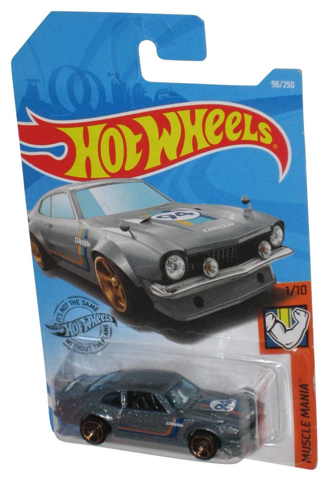 Hot Wheels Muscle Mania 1/10 (2018) Silver Custom Ford Maverick Toy Car 98/250 - Image 1 of 1