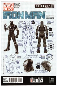 Iron Man Vol 5 #3B 2013 KEY NM+ Incentive Carlo Pagulayan Variant Cover Marvel - Picture 1 of 2