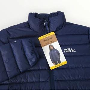 Eddie Bauer Kids Youth M 7/8 Navy Blue 650 Fill Down Packable Puffer Jacket New - Bild 1 von 11