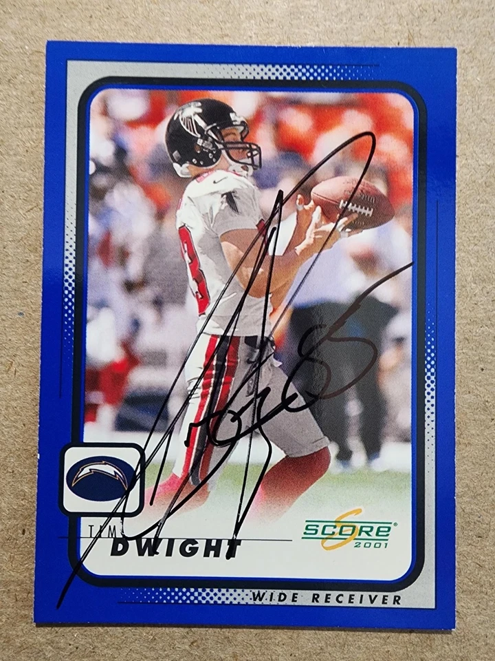 2001 Score AUTO -- Tim Dwight #10 - Image 1 of 1