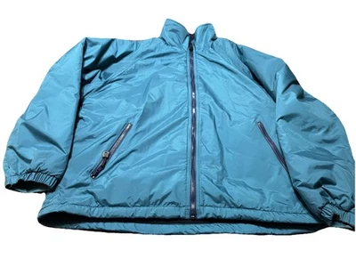 WearGuard Jacket Mens XL Teal Fleece Lined Nylon Full Zip Pockets Style 2004 - Image 1 of 4