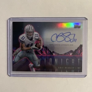 2024 Topps Midnight Cole Beasley Horizon Signatures #HSZ-CBE Dallas Cowboys - Foto 1 di 2
