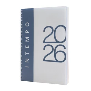 InTempo Agenda Giornaliera Spiralato Sintetica Polipropene 2026 15X21 Bianco - Foto 1 di 2