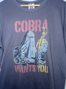 Camiseta De Colección G I Joe Cobra Commander con Etiqueta de Comida Chatarra EE. UU. 2008 HASBRO Talla XL - Imagen 1 de 7