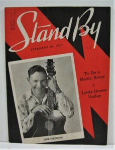 1937 Stand By Magazine Jack Maxedon Cover WLS Radio Prairie Farmer Chicago - Picture 1 of 2