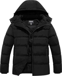SOULARGE Giubbotto Uomo Invernale Puffer Taglia 3XL Nero Nuovo con Etichetta - Foto 1 di 6