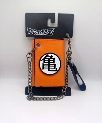DragonBall Z - Tri-fold Wallet Snap Close With Chain - Faux Leather NWT  - Image 1 of 4