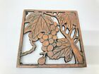 Old Dutch Design Cast Iron Grapes Trivet Wall Hanging about  6.25'  1983