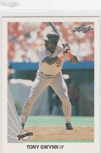 1990 leaf #154 Tony Gwynn PADRES