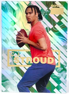 CJ STROUD 2023 Metal Universe Champions Premium Rookie RC Insert - Picture 1 of 3