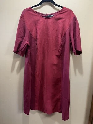Vestido Liz Claiborne Career Feminino Tamanho 2X Vermelho Silk Road Novo - Imagem 1 de 4