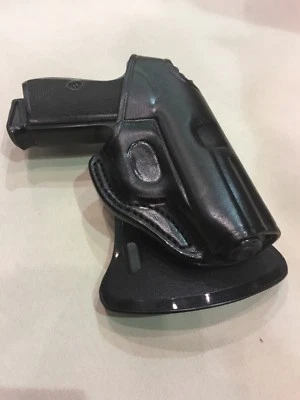 Premium Leather PADDLE Holster for WALTHER PPK, PPK/S  (#3075 BLK) - Image 1 of 4