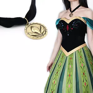 Eiskönigin Prinzessin Elsa Kleid Damen Halloween Party Cosplay Kostüm+Halskette - Bild 1 von 10