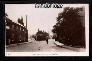 Harleston, Box Iron Corner - noreste de Diss - postal fotográfica real - Imagen 1 de 1