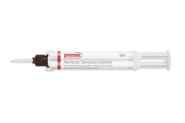 Premier Dental 3001473 NexTemp Non-Eugenol Temporary Cement Syringe Clear 4/Pk - Image 1 of 1