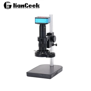 HAYEAR 4K UHD 12MP Microscope Camera Kit HDMI USB Output 180X Lens 144-LED Light - Picture 1 of 8