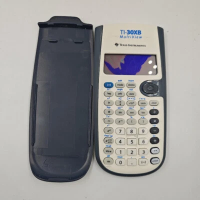 Texas Instruments Calculator - Non-Working, Cracked Screen, With Cover - Image 1 of 4
