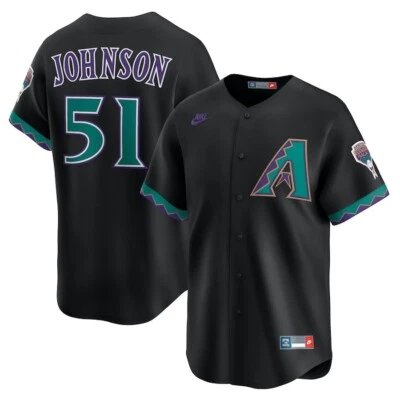Randy Johnson Arizona Diamondbacks Nike Throwback Cooperstown Limited Jersey MLB - Image 1 of 3