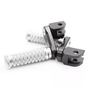 POLE Front 40mm Lowering Foot Pegs Silver For Honda VFR1200F 10-12 13 14 15 16 - Foto 1 di 6