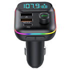 Car MP3 FM Transmitter Wireless bluetooth 5.0 Radio Adapter USB Charger Call 