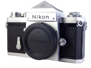 Nikon F Eyelevel analoge Spiegelreflexkamera silber Gehäuse 35 mm ohne Objektiv erster G-Klassiker JAPAN - Bild 1 von 16
