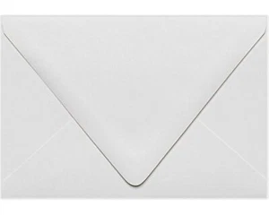 LUXPaper A4 Contour Flap Invitation Envelopes | 4 1/4" x 6 1/4" | White | 80l... - Picture 1 of 4
