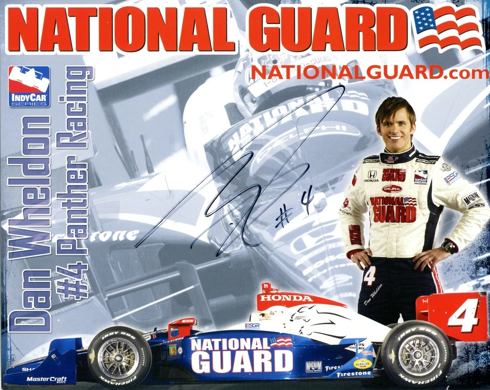 DAN WHELDON AUTOGRAPHED 2005 & 2011 INDY 500 WINNER 8 x 10 PHOTO KILLED IN 2011 - Image 1 of 1