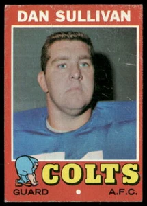 Dan Sullivan 1971 Topps #108 Baltimore Colts RC Football Card - Picture 1 of 2