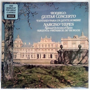 RODRIGO CONCIERTO DE ARANJUEZ FANTASIA YEPES DE BURGOS LP DECCA - Bild 1 von 1