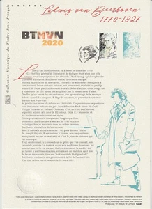 Document Philatélique 1er Jour : 24 2020 Ludwig van Beethoven - Imagen 1 de 1
