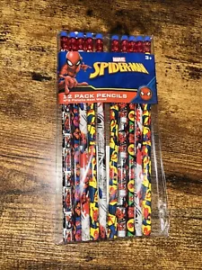 Marvel SpiderMan (versiegelt neu 12er Pack) Nr. 2 Echtholzstifte - Bild 1 von 6
