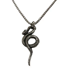 Collana unisex "Serpente" pendente in acciaio - Picture 1 of 3