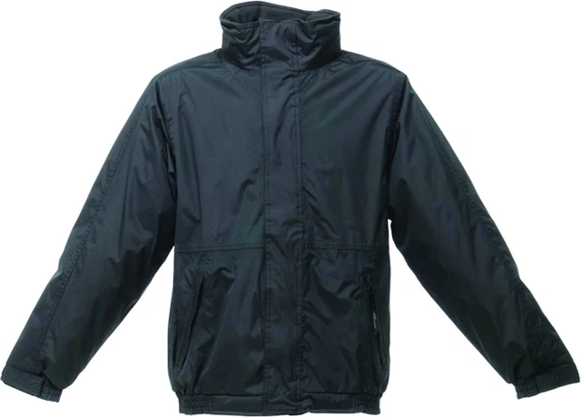 Regatta TRW297 Professional Fleece Lined Dover Bomber Jacket - Black/Ash