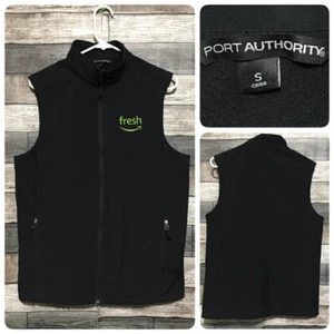 Port Authority Amazon Fresh Fleece Lined Vest Men’s S Black Full Zip Pockets N4 - Picture 1 of 8