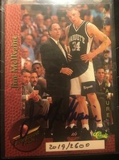 Jim Mcllvaine Marquette Basketball Classic Superior Pix Rookie autograph card RC
