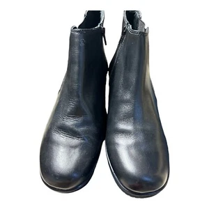 Walking Cradles Wedges Ezra, Black Zip Casual Comfortable Ankle Booties, Size 10 - Picture 1 of 8