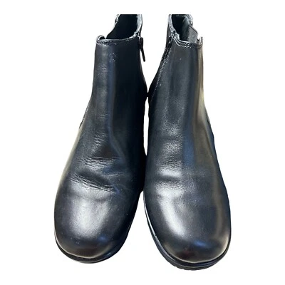 Walking Cradles Wedges Ezra, Black Zip Casual Comfortable Ankle Booties, Size 10 - Image 1 of 4