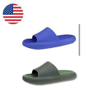 Men’s Ultra-Cushion Double-Layer Cloud Slide Sandals Sizes 7–12 - Picture 1 of 6