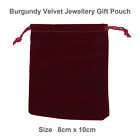 Jewellery Pouches Burgundy Velvet Gift Sack Money Bag Drawstring Jewelry Packing