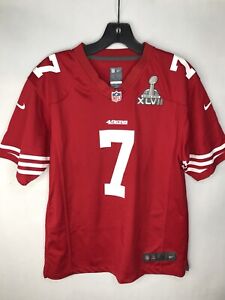Nike San Francisco 49rs #7 Colin Kaepernick On Field NFL Jersey Red Large Youth
