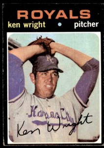 1971 TOPPS KEN WRIGHT KANSAS CITY ROYALS #504